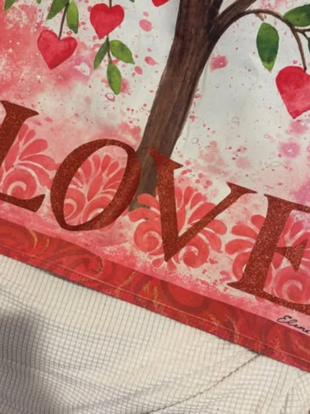 House Flag Porch Banner Farmhouse Welcome Flag Garden Love Sign Fabric Heart Fla
